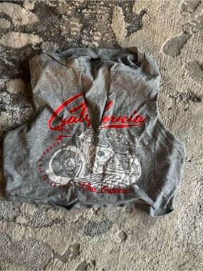Gray 'California' Graphic Kids Tank Top